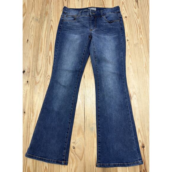 CHICO'S So Slimming Girlfriend Flare Jeans Size 00 Short 29x29.5 - Picture 1 of 6